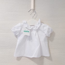 Blusa blanca cuadros Eva de...