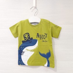 Camiseta verde tiburón para...