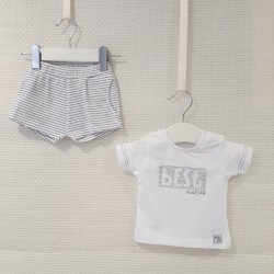 Conjunto de algodón blanco...