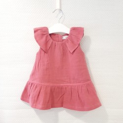 Vestido rosa sin mangas de...