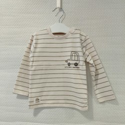 Camiseta cruda de rayas...