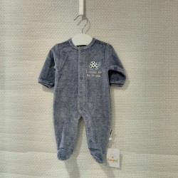Pijama de terciopelo azul...