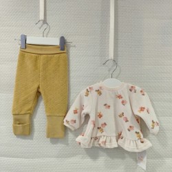 Conjunto canastilla mostaza...